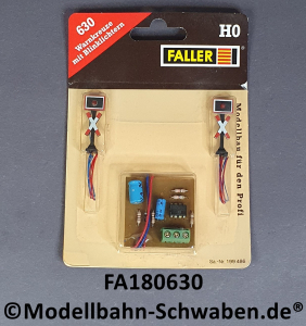 Faller 180630 Warnkreuze mit Blinklichtern, OVP