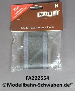 Faller 222554 N Straßenfolie, zweispurig, 58 mm breit, 100 mm lang, OVP