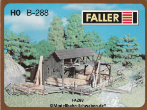 Faller 288 H0 Bausatz Holzlager, OVP