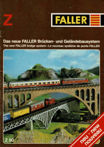Faller Hauptkatalog für Miniclub Z 1980