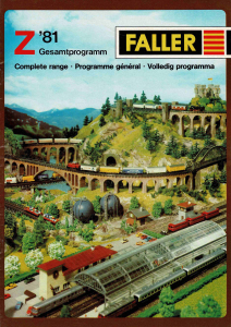 Faller Hauptkatalog für Miniclub Z 1981