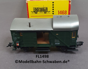 Fleischmann 1468 H0 Güterzugbegleitwagen m. Innen- und Zugschlussbeleuchtung, DB, OVP