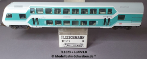 Fleischmann 1623 H0 Doppelstock Steuerwagen DBbzf, DB, OVP, Digital, AC-Variante