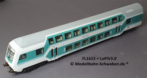 Fleischmann 1623 H0 Doppelstock Steuerwagen DBbzf, DB, OVP, Digital, AC-Variante