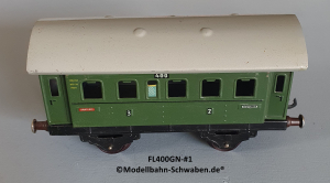 Fleischmann 400GN Spur 0, Personenwagen, grün