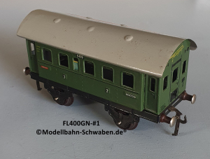 Fleischmann 400GN Spur 0, Personenwagen, grün
