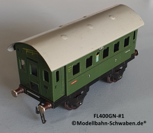 Fleischmann 400GN Spur 0, Personenwagen, grün