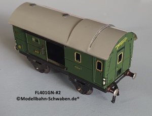 Fleischmann 401GN Spur 0, Packwagen m. Schiebetüren, Grün