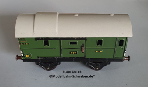 Fleischmann 401GN Spur 0, Packwagen m. Schiebetüren, Grün