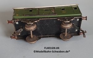 Fleischmann 401GN Spur 0, Packwagen m. Schiebetüren, Grün, Bastler
