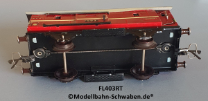 Fleischmann 403 Spur 0, Packwagen m. Schwenk- und Schiebetüren, Rot
