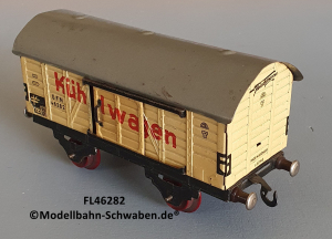 Fleischmann 462 Spur 0, Kühlwagen, beige, Metall