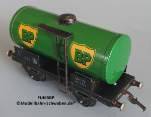 Fleischmann 465 BP Spur 0, Kesselwagen BP, 2-achs, Metall, Rarität