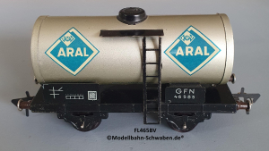 Fleischmann 465 BV Spur 0, Kesselwagen ARAL, 2-achs, Metall