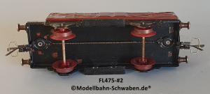Fleischmann 475 Spur 0, Hochbordwagen m.BrH., rotbraun, 2-achs, Metall