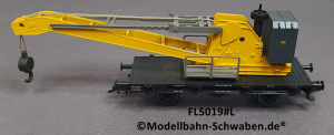 Fleischmann 5019 H0 Kranwagen, Wyhlen, BN 30 80 947 0 085-0. DB