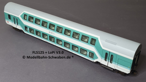 Fleischmann 5125 H0 Doppelstockwagen, 2. Kl., BN 50 80 26-35 090-2, DB, OVP, Beleuchtet