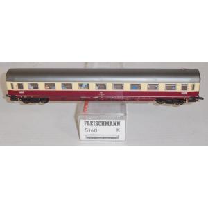 Fleischmann 5160 H0 EC/IC Personenwagen, Avmz 1.Kl., mit Figuren, DB, OVP