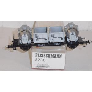 Fleischmann 5230 H0 Behältertragwagen, DB, OVP