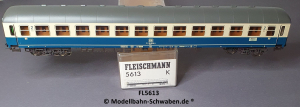 Fleischmann 5613 H0 IC Personenwagen 2. Kl., DB, OVP, Zugschlussbel. AC-Variante