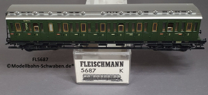 Fleischmann 5687 H0 Abteilwagen 2. Kl., DB, OVP