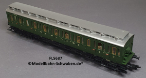 Fleischmann 5687 H0 Abteilwagen 2. Kl., DB, OVP