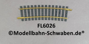 Fleischmann 6026 Modell-Gleis gebogen R1=357/15°