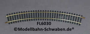 Fleischmann 6030 Modell-Gleis gebogen R2=415/30°