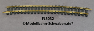 Fleischmann 6032 Modell-Gleis gebogen R2=415/15°