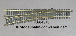 Fleischmann 6048#L Modell-Gleis Schnellfahrweiche, Hand, links,