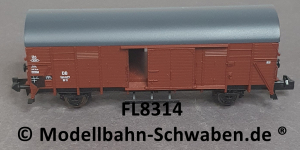 Fleischmann 8314 N Gedeckter Güterwagen Gl 11, Schiebetüren, BN 190 827, DB