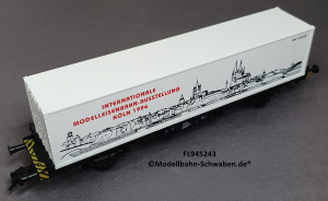 Fleischmann 945243 H0Containertragwagen IMA Köln 1994, DB, OVP