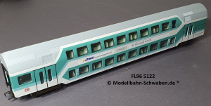 Fleischmann 965122 H0 Doppelstockwagen „DWA“ 2. Kl., DB, OVP, Beleuchtet