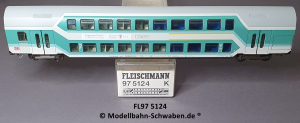 Fleischmann 975124 H0 Doppelstockwagen „DEUTSCHE TELEKOM“ 1./2. Kl., DB, OVP, Beleuchtet