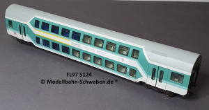 Fleischmann 975124 H0 Doppelstockwagen „DEUTSCHE TELEKOM“ 1./2. Kl., DB, OVP, Beleuchtet