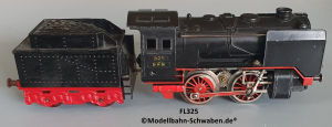 Fleischmann E325 Spur 0, Dampflok mit Schlepptender, Metall / Spritzlegierung