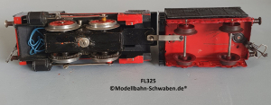 Fleischmann E325 Spur 0, Dampflok mit Schlepptender, Metall / Spritzlegierung