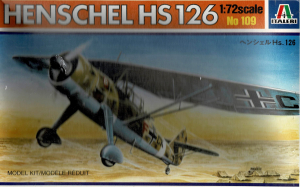 Italeri 109 M1:72 Henschel HS126, Bausatz Originalverpackt, Versiegelt