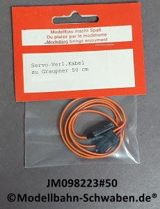 Jamara 098223 Servo Verlängerungskabel, Graupner, 0,14², flach L=500mm, OVP