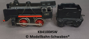 Karl Bub 4100 Spur 0 Uhrwerk Dampflok mit Tender, Originalschlüssel
