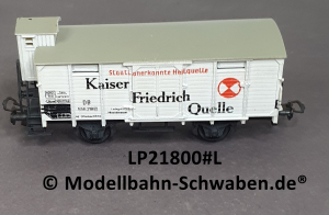 Liliput 21800 H0 Gedeckter Güterwagen m.Brhs, Kaiser Friedrich Quelle, BN 556 218, DB