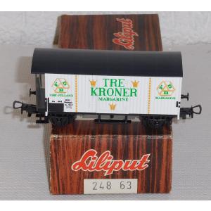 Liliput 24863 H0 Güterwagen Mit Bremserbühne, Tre Kroner Margarine, OVP