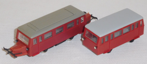M+F 16071+28071 H0 Wiesmar Schienenbus mit Anhänger Fertigmodell