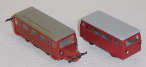 M+F 16071+28071 H0 Wiesmar Schienenbus mit Anhänger Fertigmodell