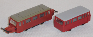 M+F 16071+28071 H0 Wiesmar Schienenbus mit Anhänger Fertigmodell
