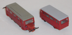 M+F 16071+28071 H0 Wiesmar Schienenbus mit Anhänger Fertigmodell
