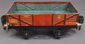 Märklin 16610 Spur 0, Offener Güterwagen, rotbraun, 130 mm