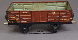 Märklin 16611 Spur 1, Offener Güterwagen, rotbraun, 200 mm