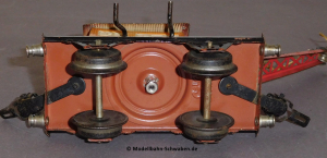 Märklin 1668 Spur 0, Blech Kranwagen m.Kranhaus, Bauzeit ca. 1947