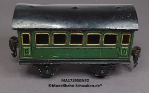 Märklin 17190 Spur 0, Blech Personenwagen 2./3. Kl., Grün